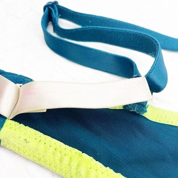BUY 1 GET 1 FREE Victorias Secret 34dd wear everywhere yellow turquoise bra stru - Picture 11 of 14